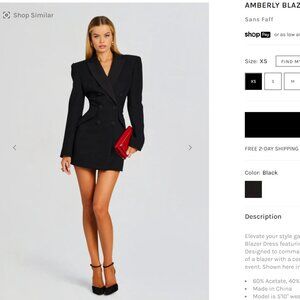 Sans Faff Blazer Dress